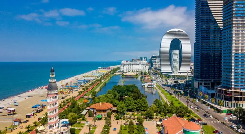 Batumi Black Sea coast – beaches and modern architecture in Georgia