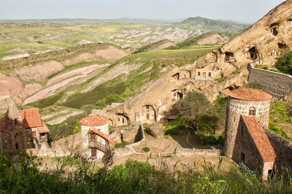 David Gareja monastery carved into cliffs – religious heritage Georgia