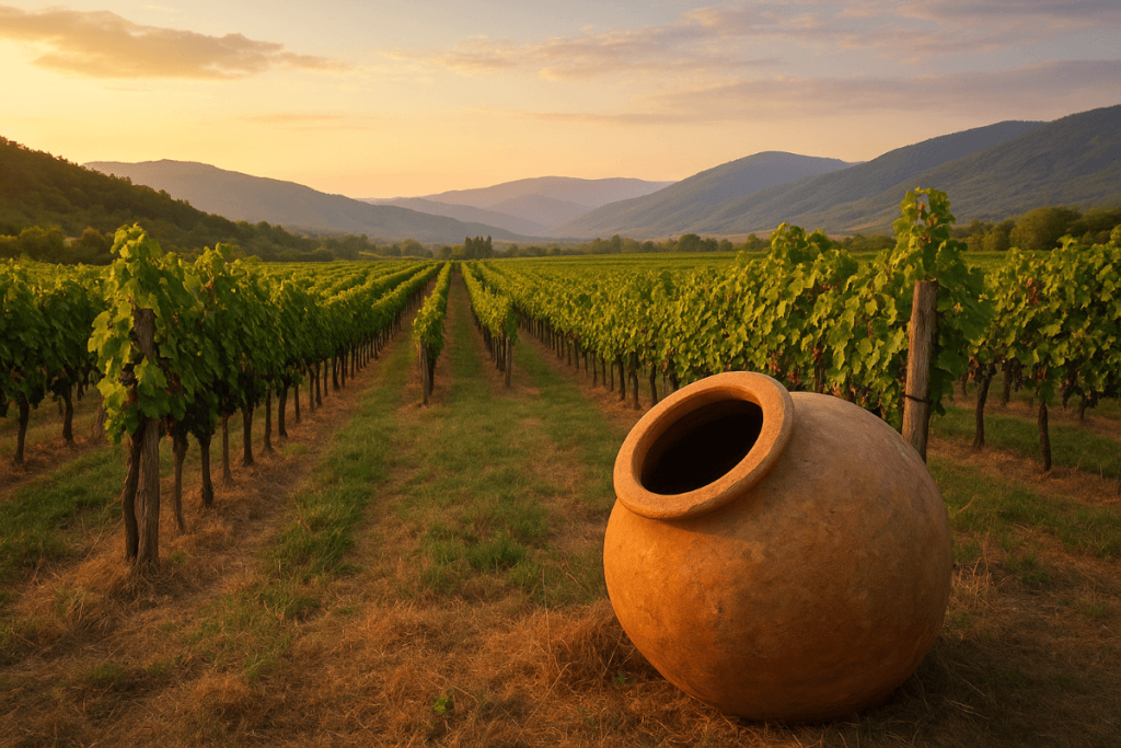 Georgia travel guide in Kakheti vineyards and qvevri winemaking – Georgia wine tradition