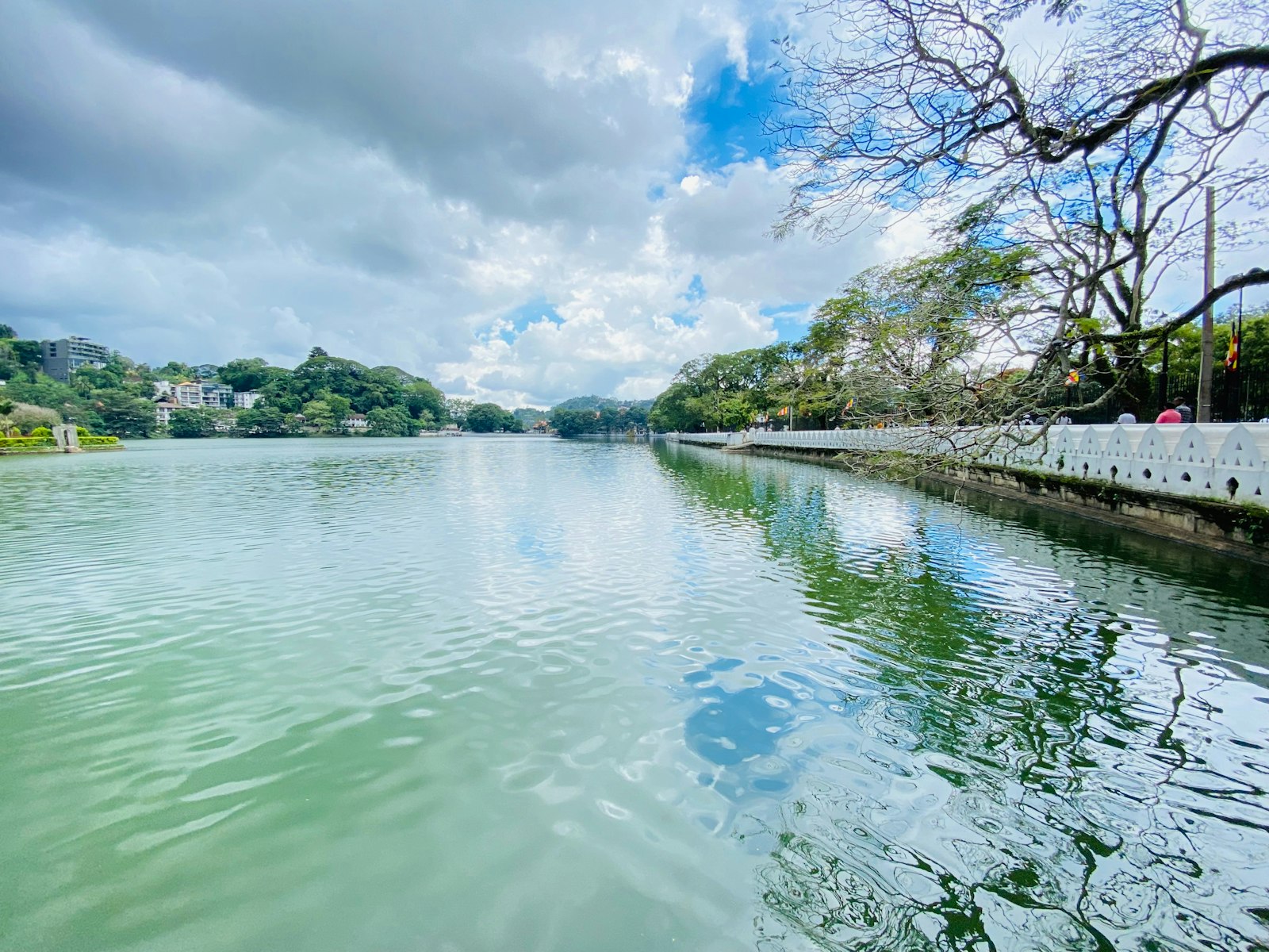 Kandy Lake in Sri Lanka, the city that hosts the Esala Perahera each year