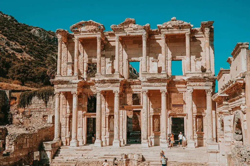 Library of Celsus in Ephesus – ancient Roman ruins and one of the best-preserved sites in Turkey