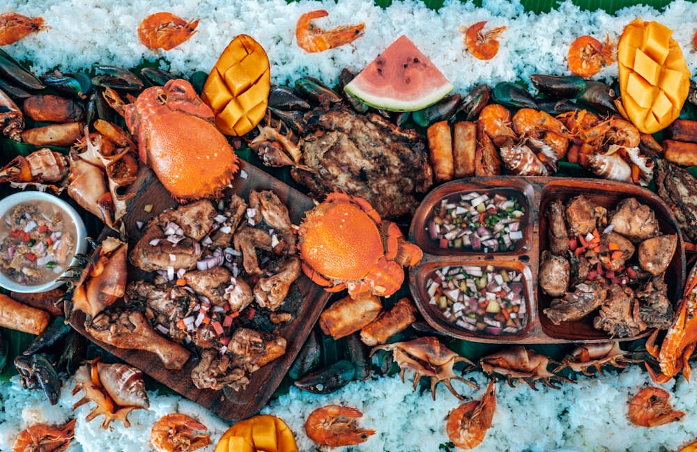 Takihi, layered taro and papaya in coconut cream — what do people eat in Niue