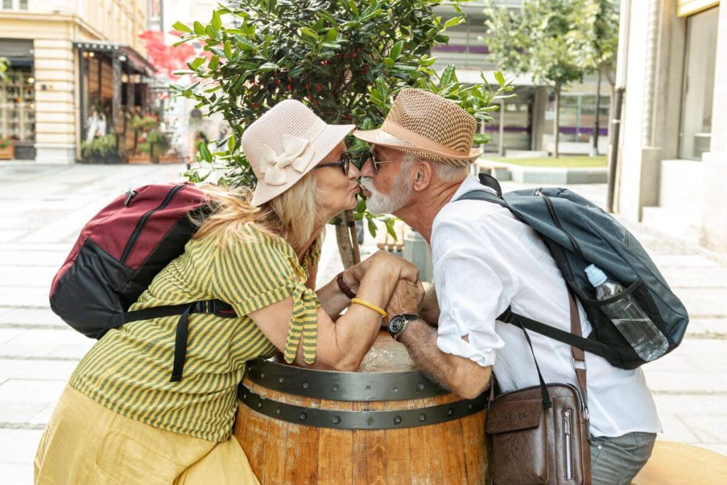 Travel for Seniors happy couple